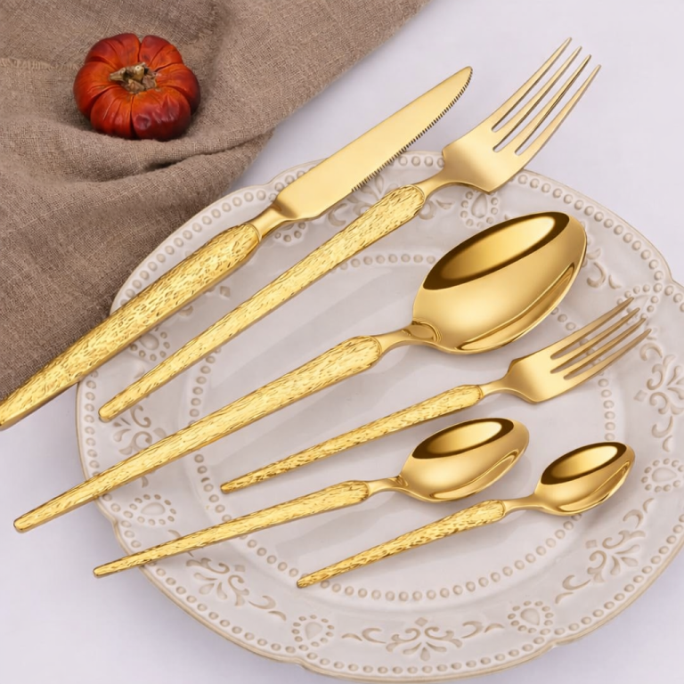 سرویس قاشق چنگال 36 پارچ طلایی